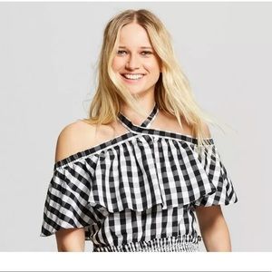 Who What Wear plaid blouse